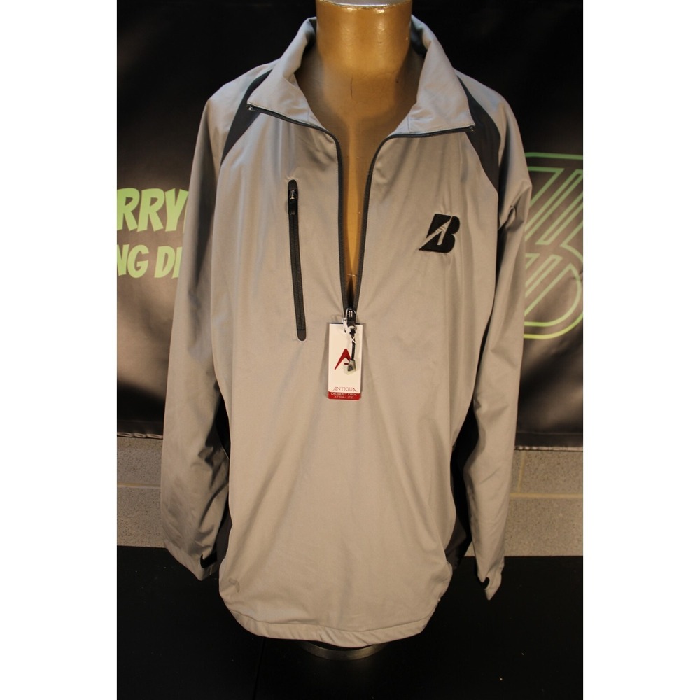 Antigua Rendition Golf Pullover with Bridgestone Logo‎ Size XL HAS STAIN